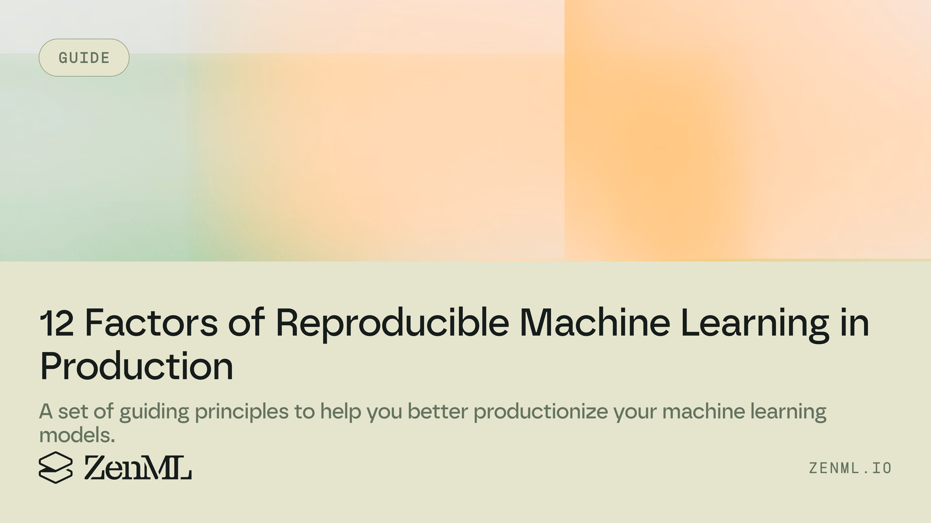 12 Factors of Reproducible Machine Learning in Production