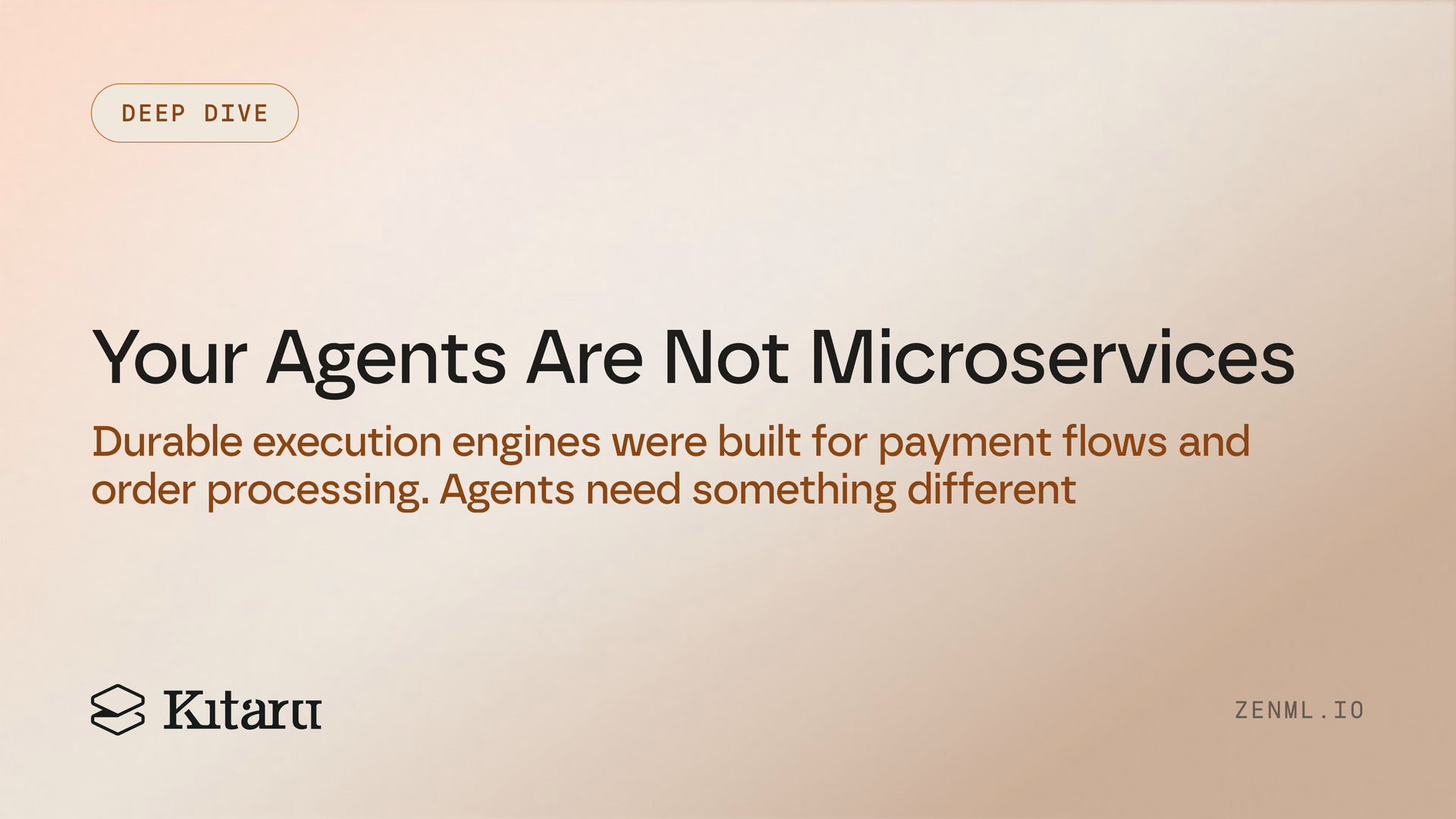Your agents are not microservices
