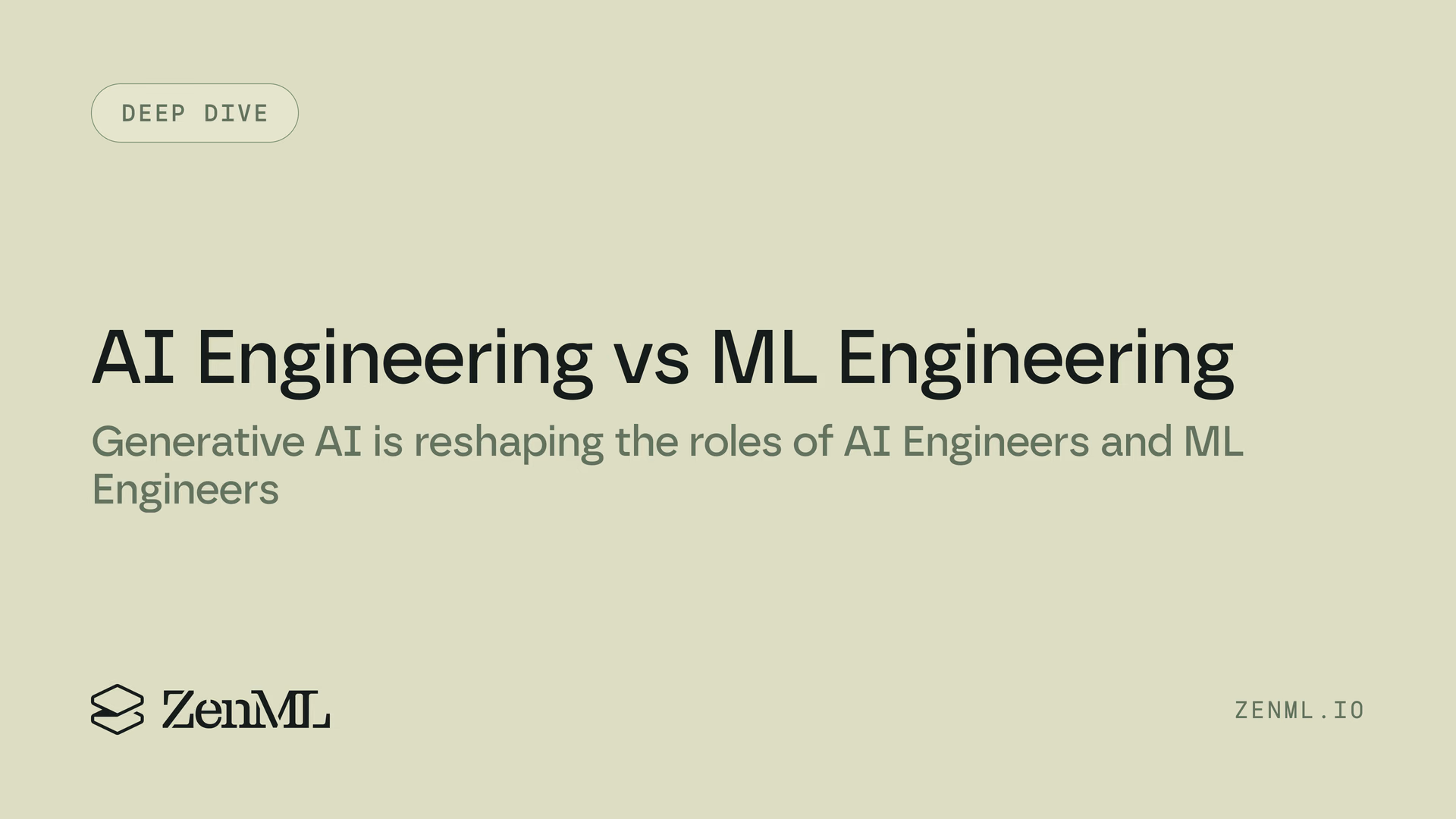 AI Engineering vs ML Engineering: Evolving Roles in the GenAI Era