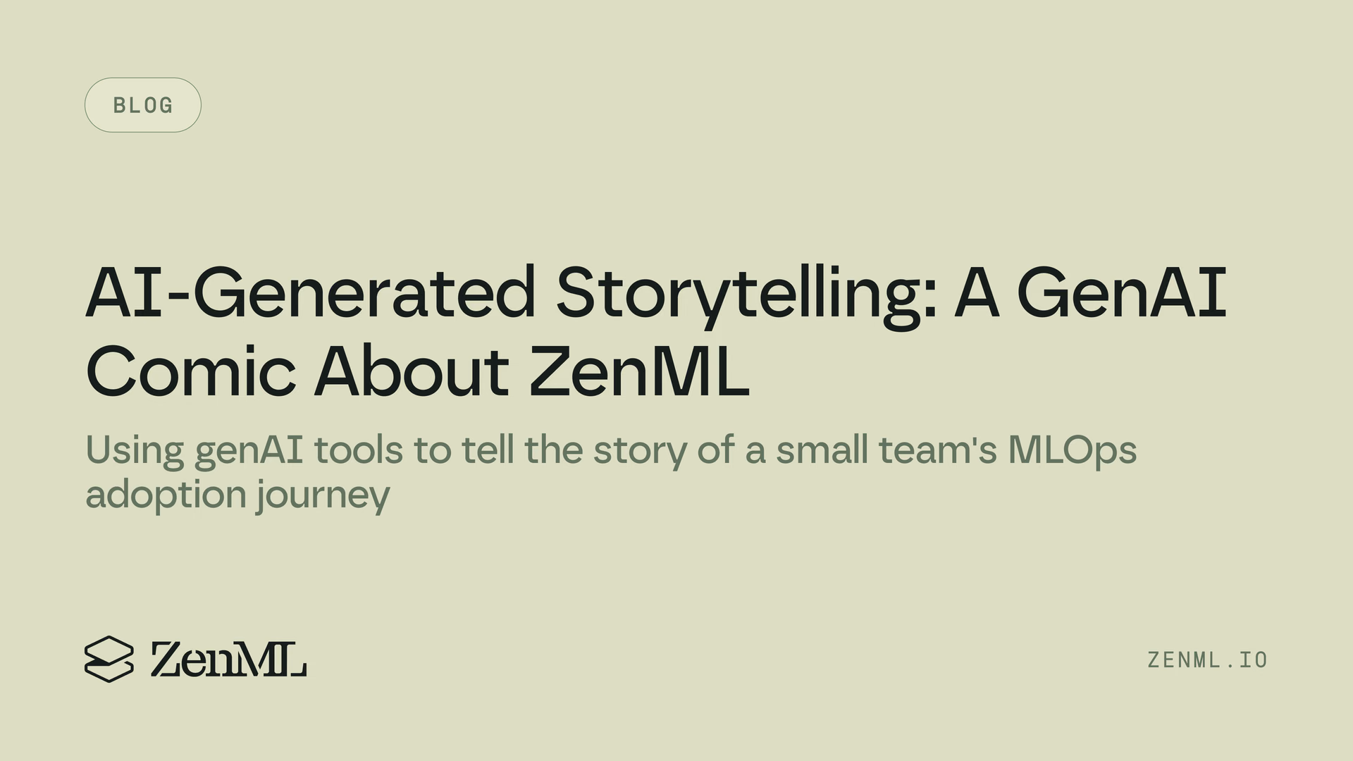 AI-Generated Storytelling: A GenAI Comic About ZenML