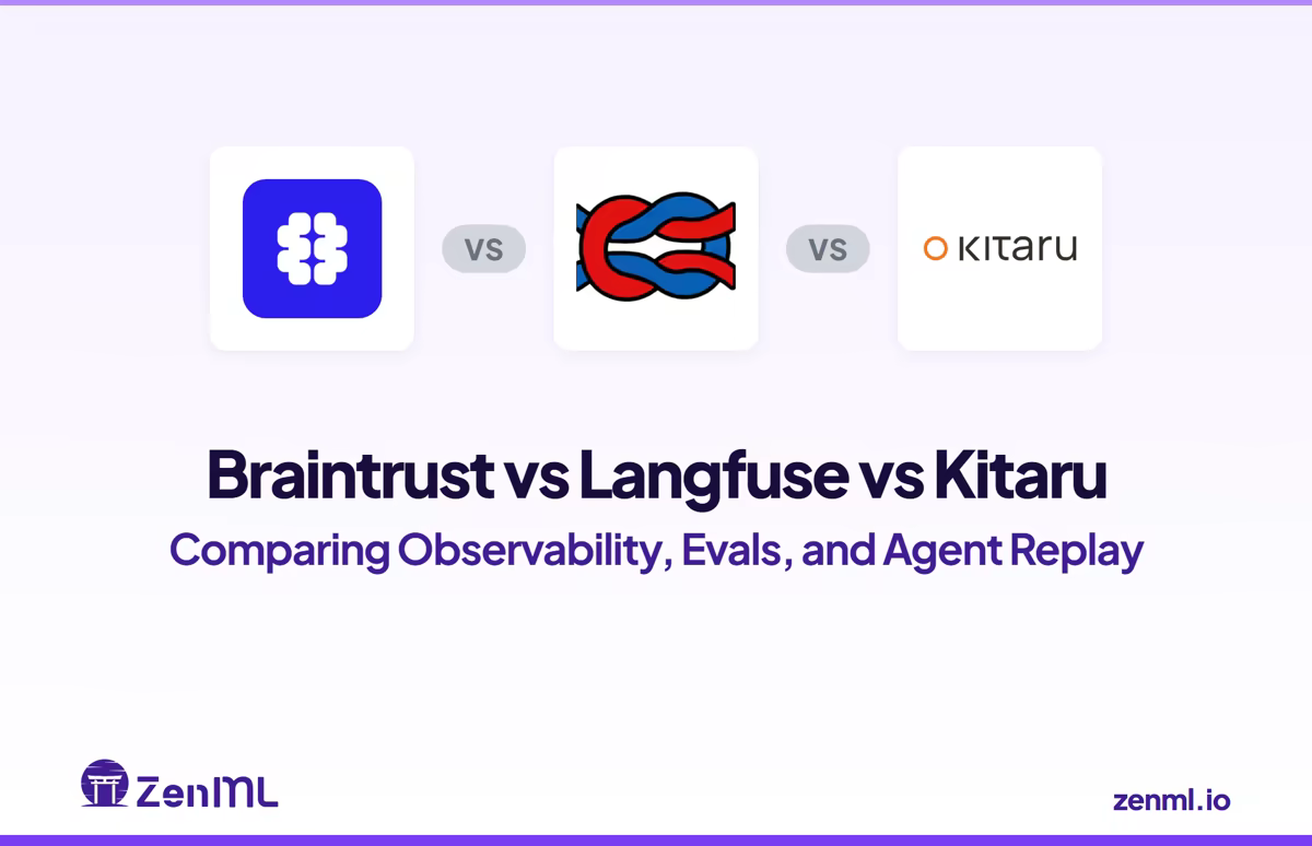 Braintrust vs Langfuse vs Kitaru, comparing observability, evals, and agent replay