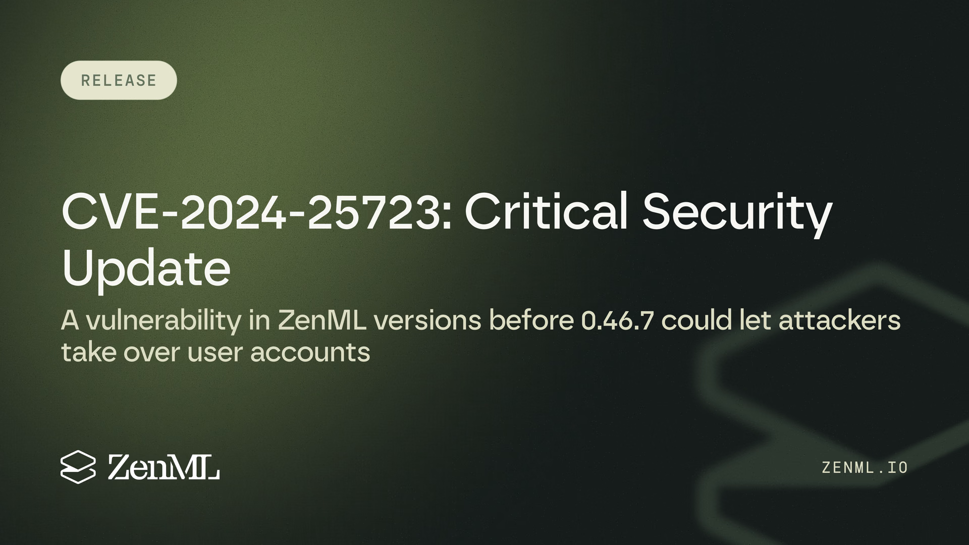 CVE-2024-25723: Critical Security Update for ZenML users