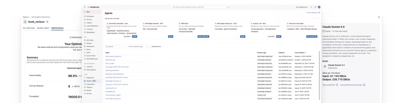 Databricks Mosaic AI generative AI capabilities for agents, model serving and vector search