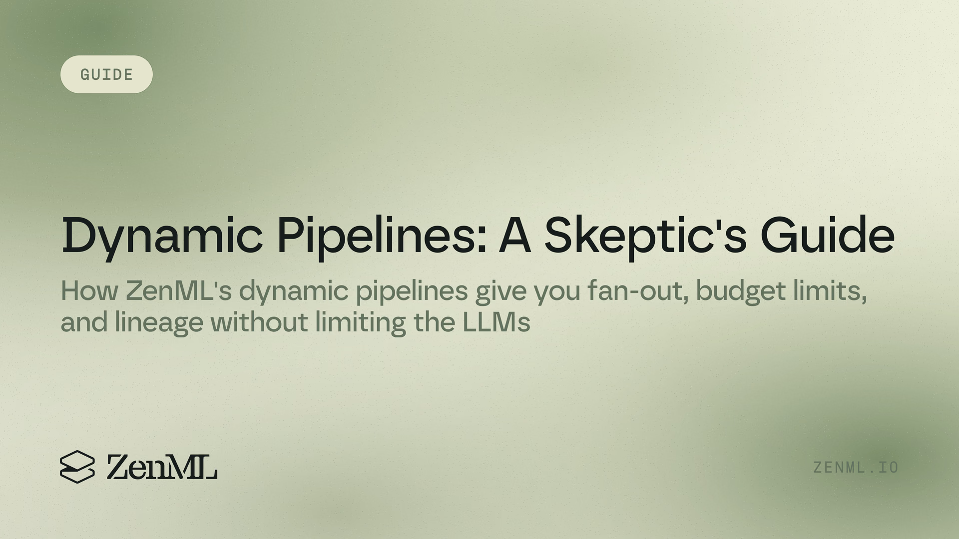 Dynamic Pipelines: A Skeptic's Guide