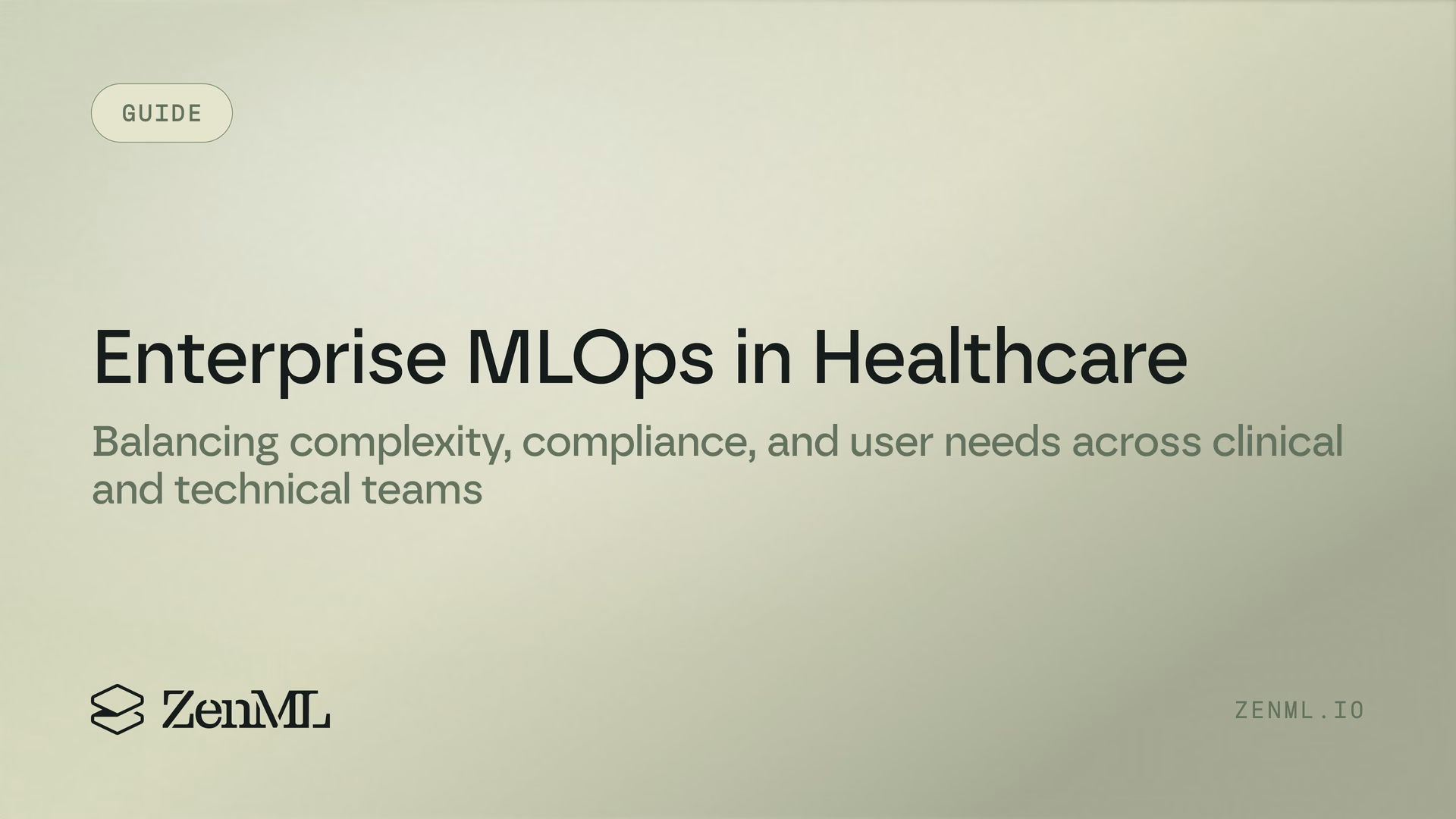 Enterprise MLOps in Healthcare: Balancing Complexity, Compliance, and User Needs