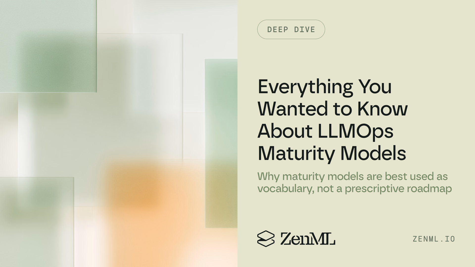 Everything you ever wanted to know about LLMOps Maturity Models