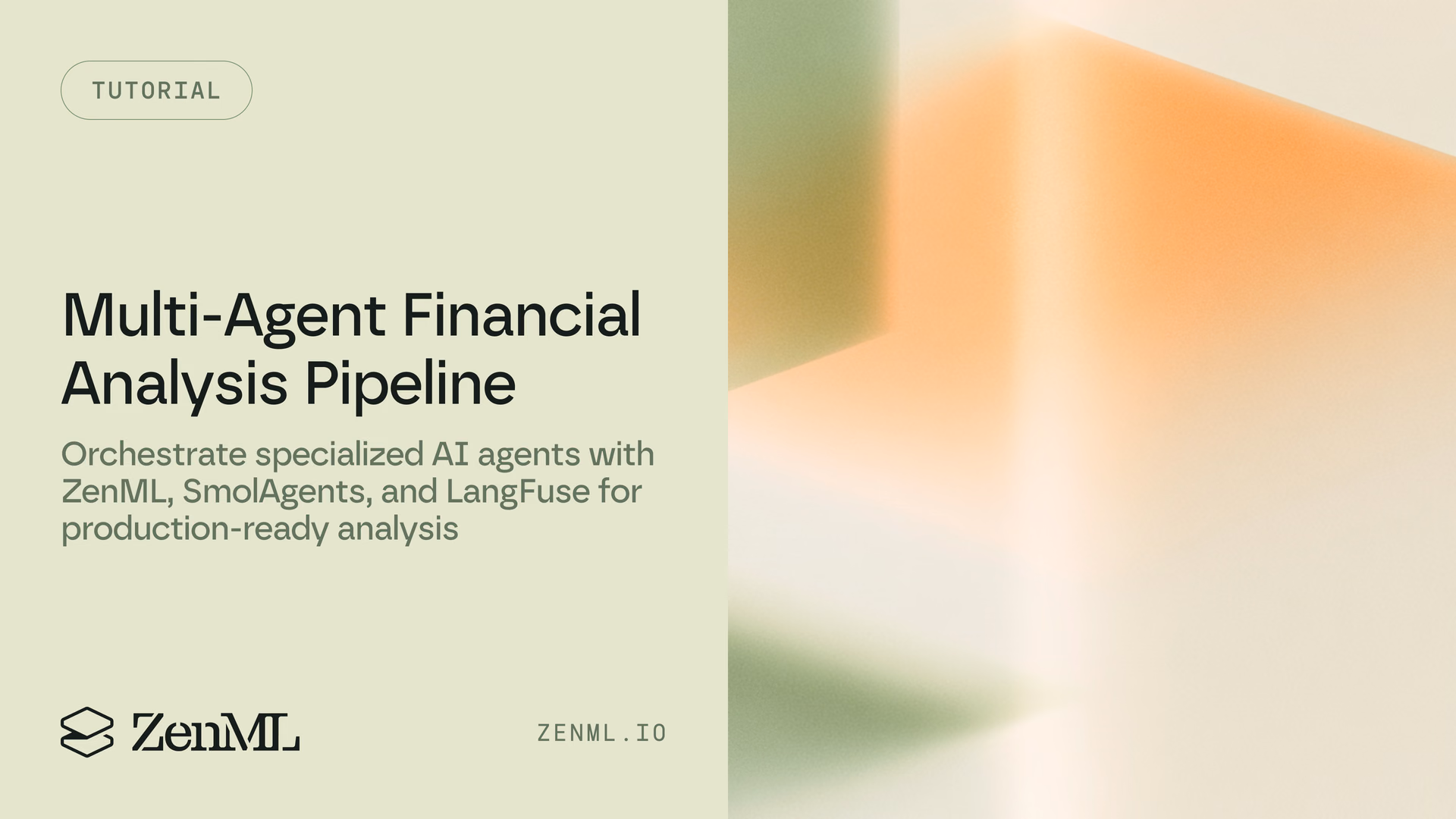 How to Build a Multi-Agent Financial Analysis Pipeline with ZenML and SmolAgents