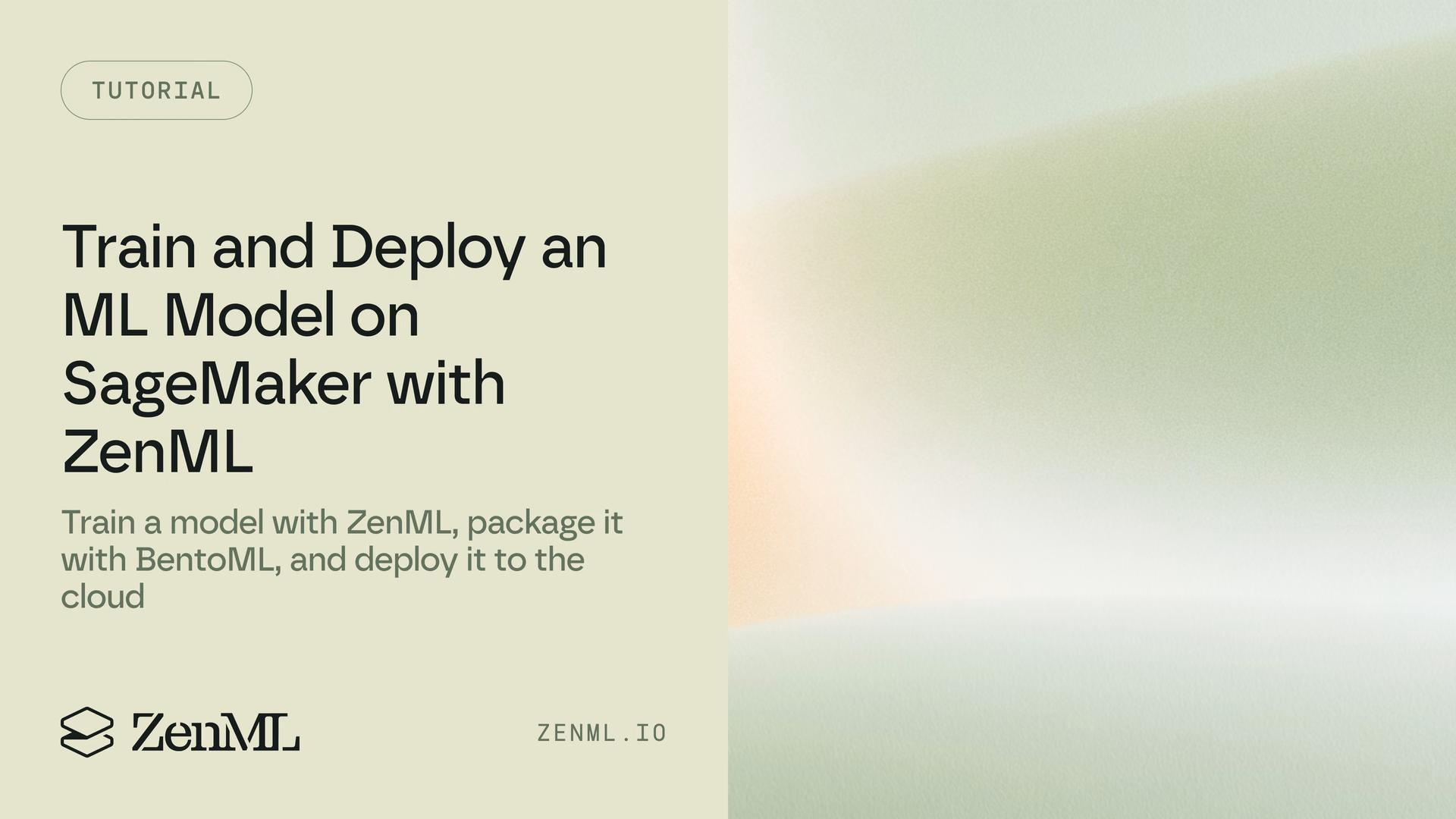 How to train and deploy a machine learning model on AWS Sagemaker with ZenML and BentoML