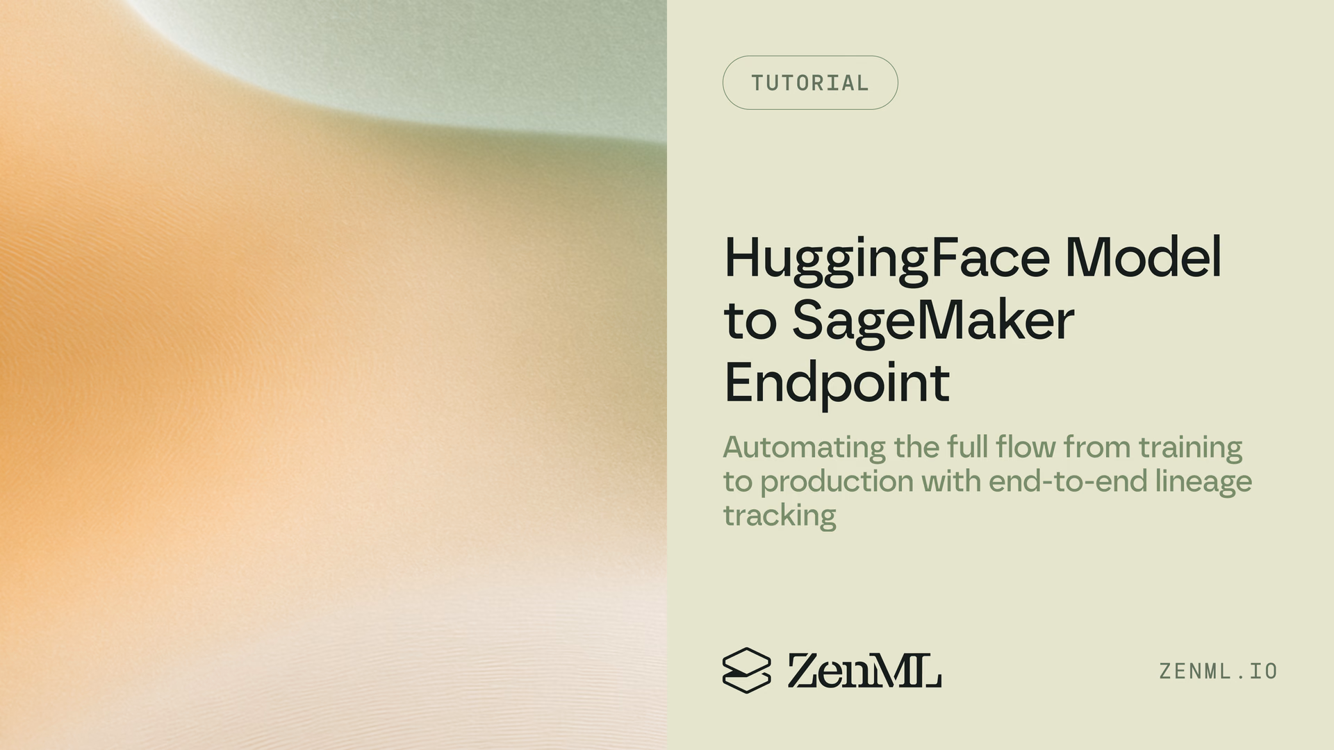 Huggingface Model to Sagemaker Endpoint: Automating MLOps with ZenML