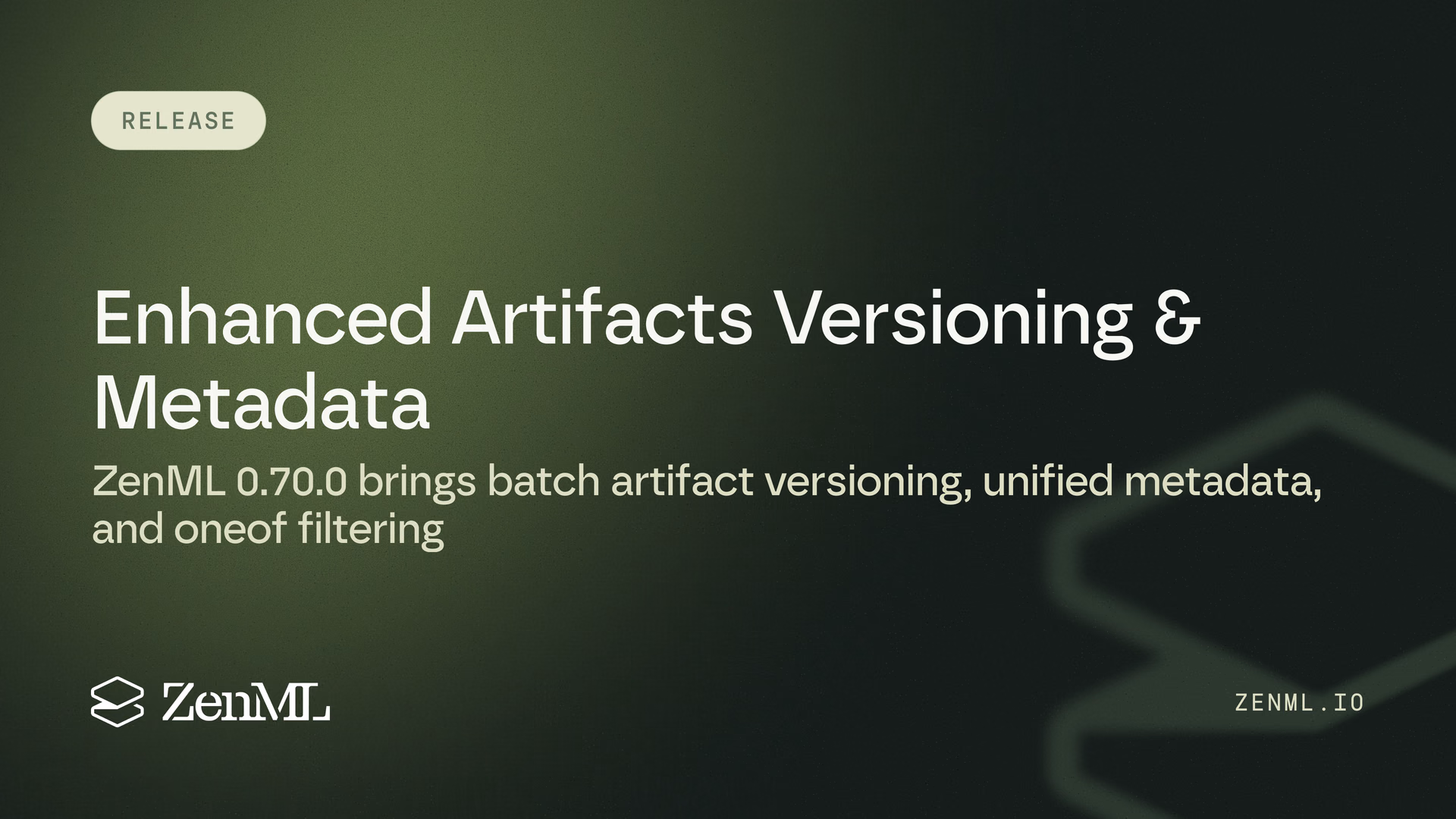Improvements: Enhanced Artifacts Versioning, Scalability and Metadata Management