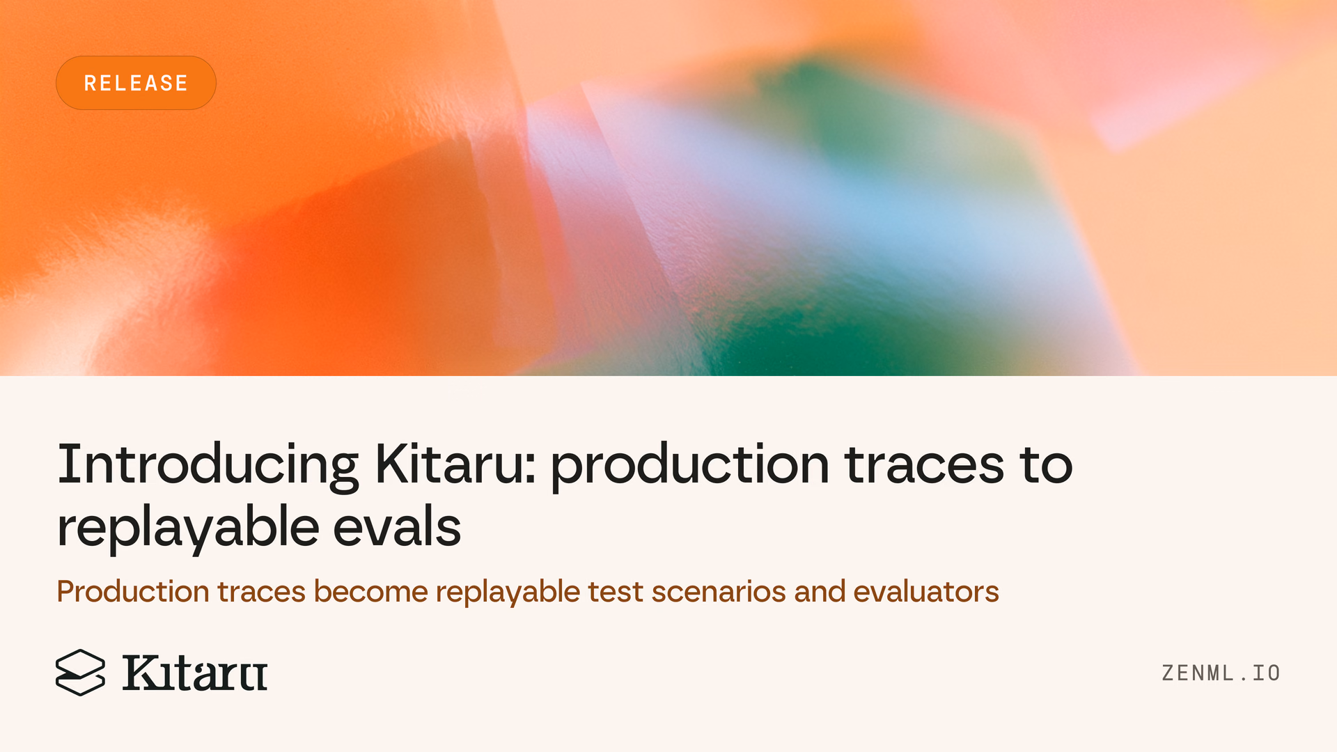 Introducing the all new Kitaru: turn real traces into replayable evals and test changes against what your agent has actually seen