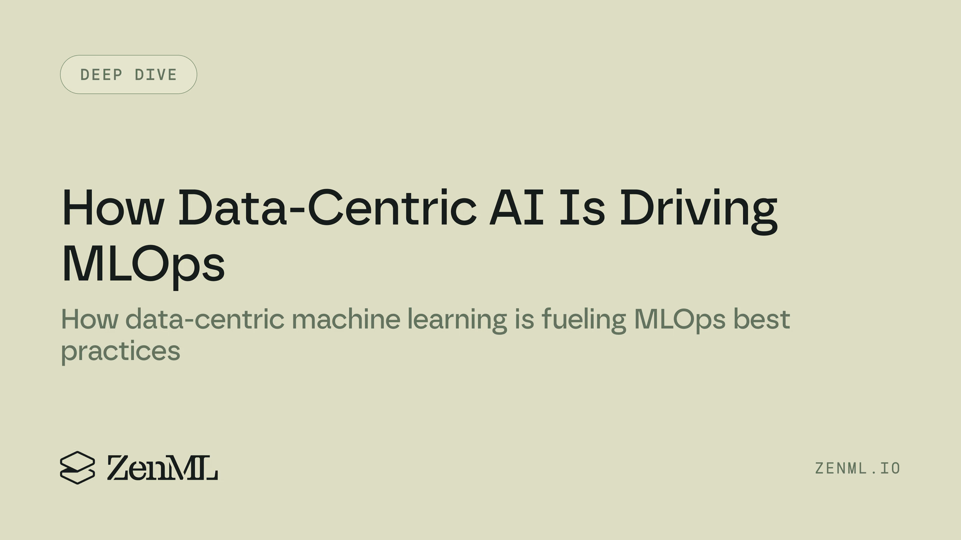 It's the data, silly!' How data-centric AI is driving MLOps