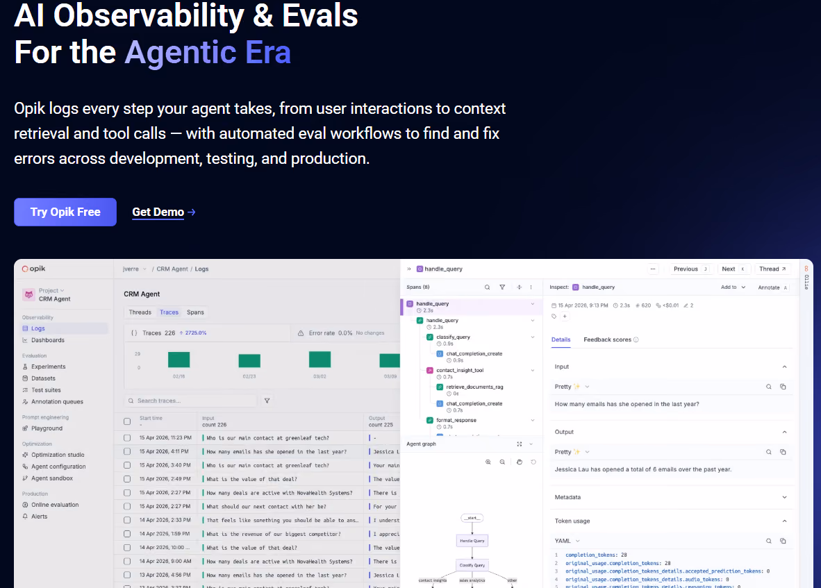 Opik product page