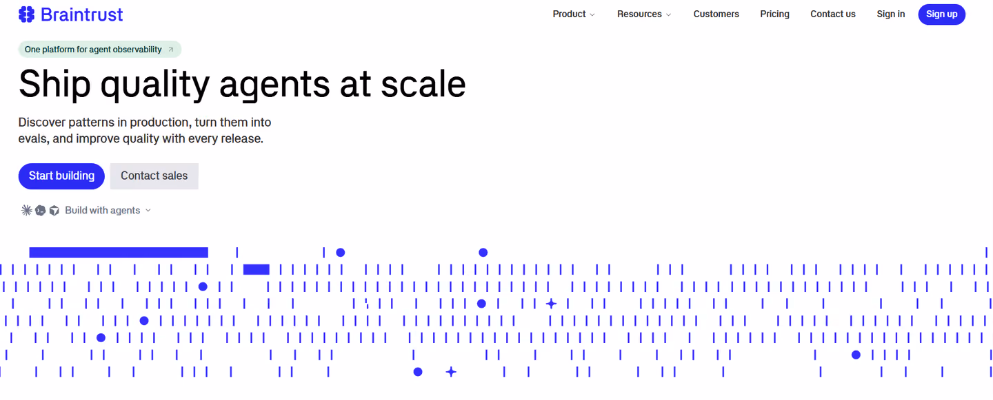 Braintrust product page