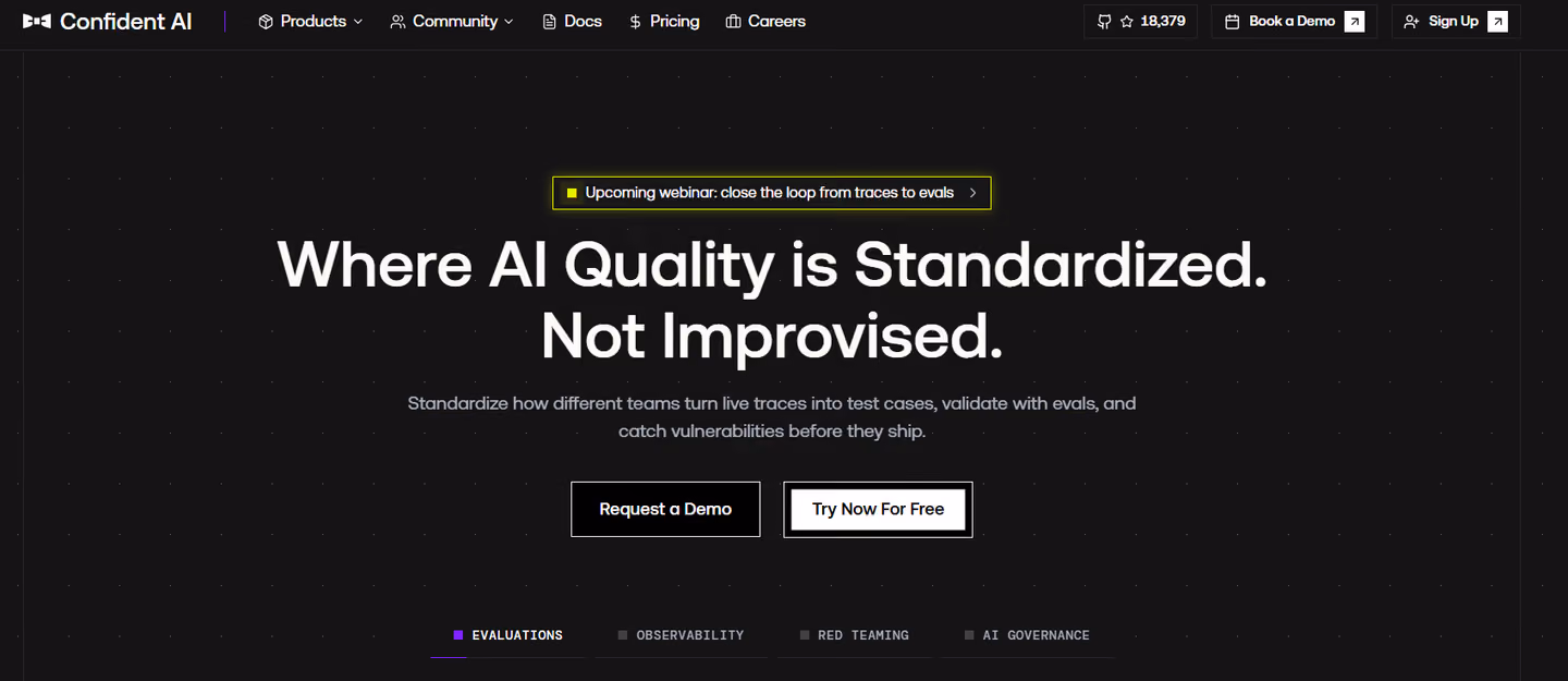Confident AI product page