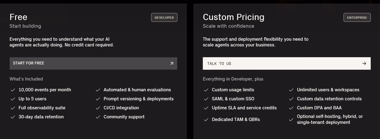 HoneyHive pricing plans