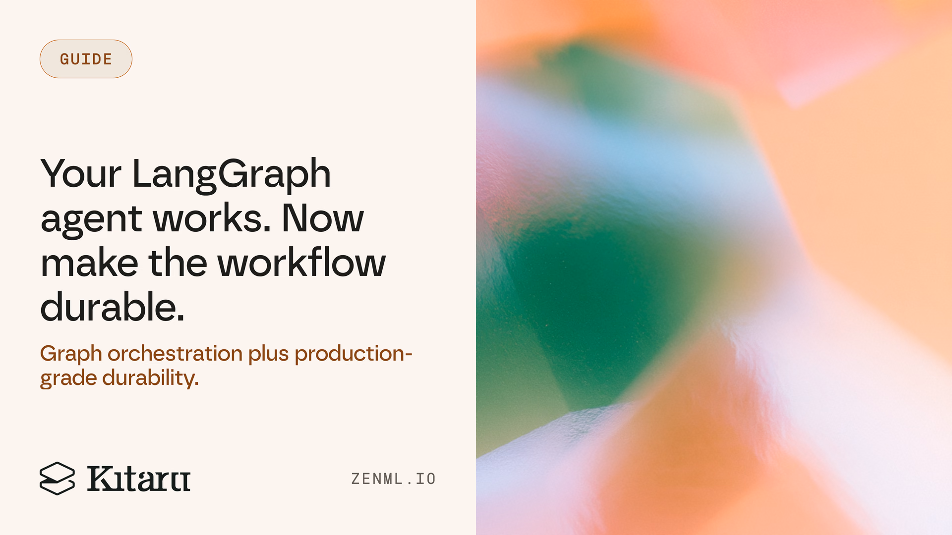 Kitaru durable runtime around a LangGraph agent