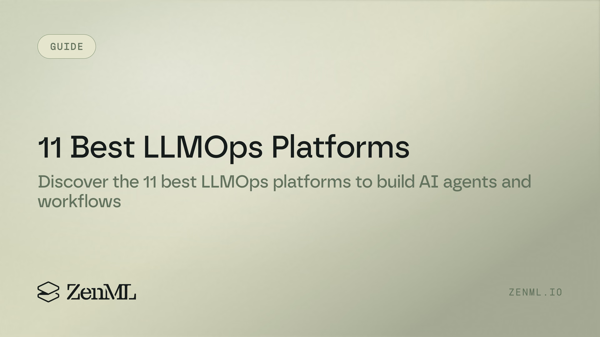 11 Best LLMOps Platforms for Building Efficient AI Agents and Workflows
