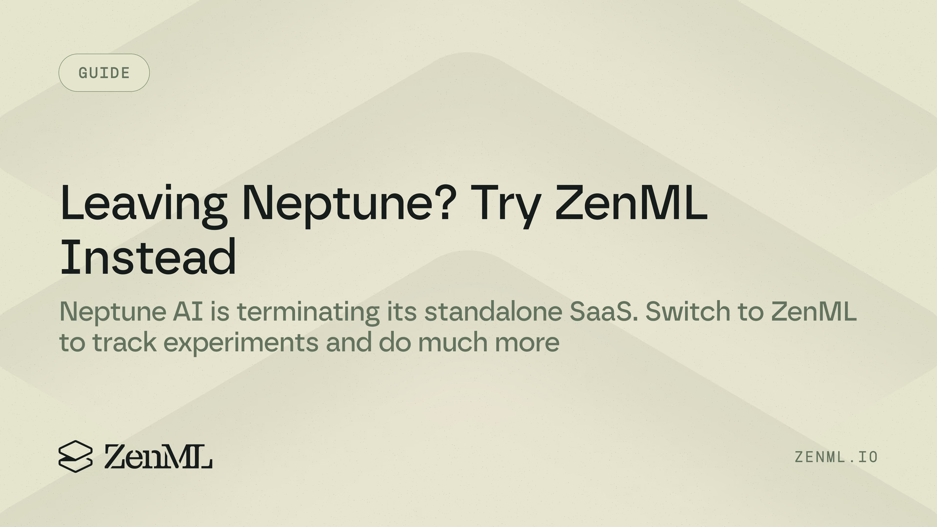Leaving Neptune? Try ZenML for Experiment Tracking and More
