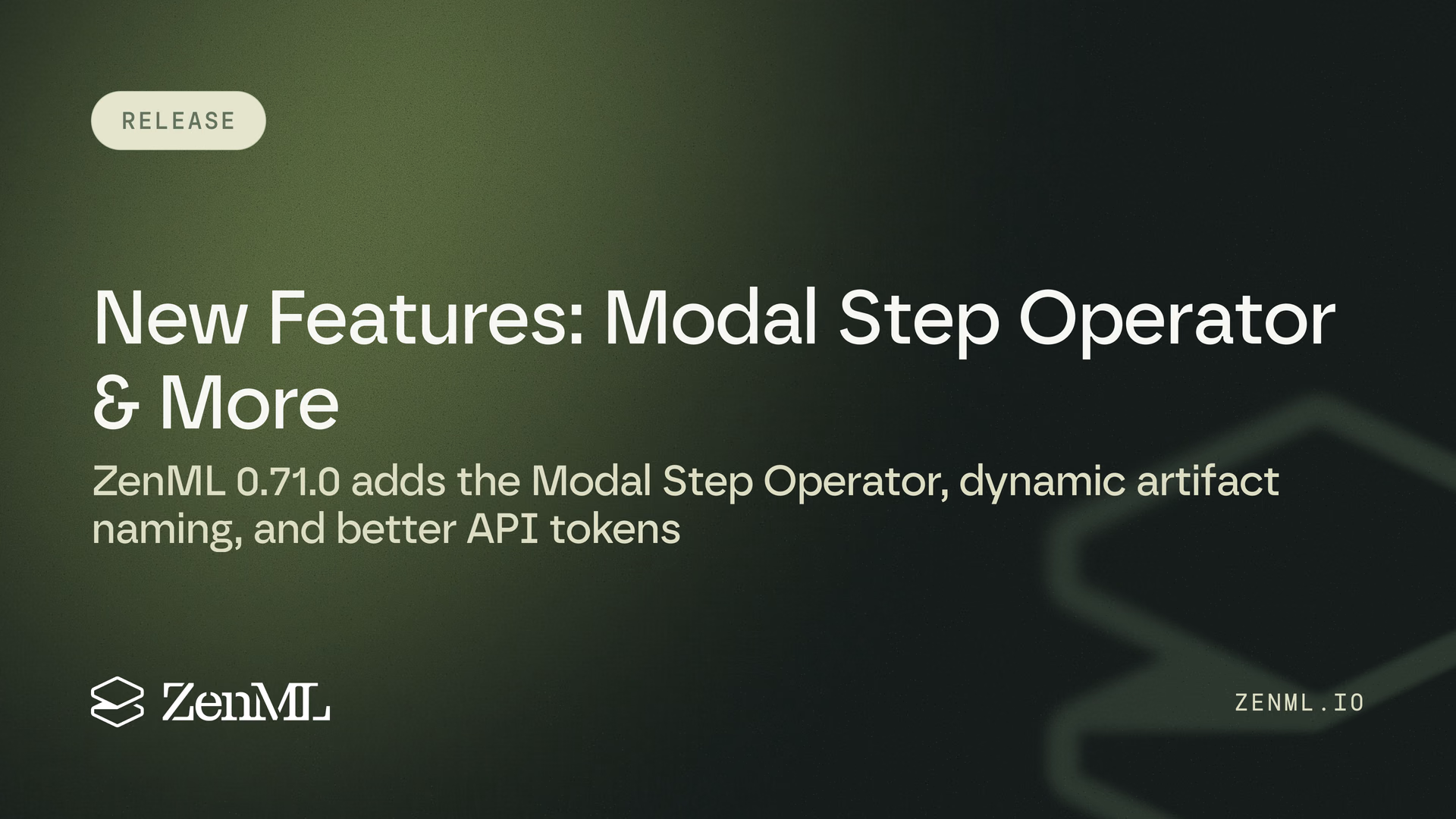 New Features: Modal Step Operator, Improved API Token Management, Dashboard Enhancements and More!