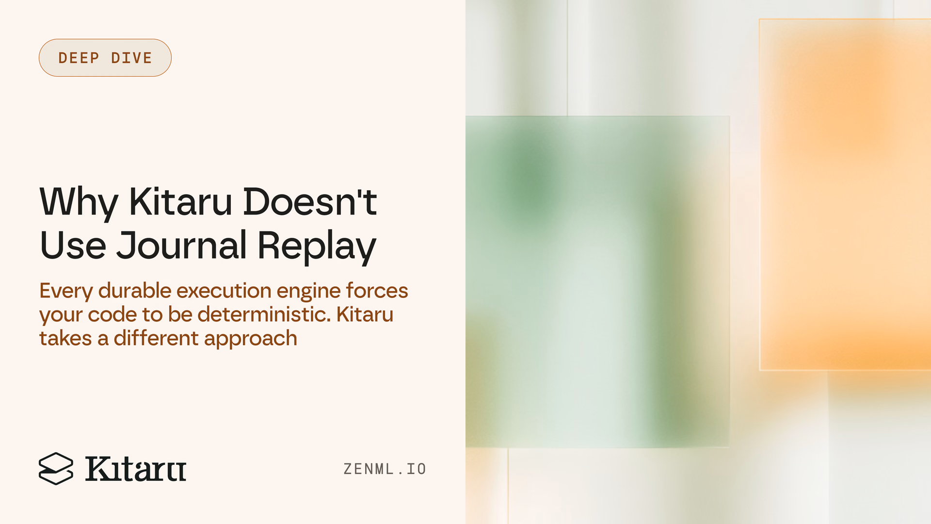 Why Kitaru doesn't use journal replay