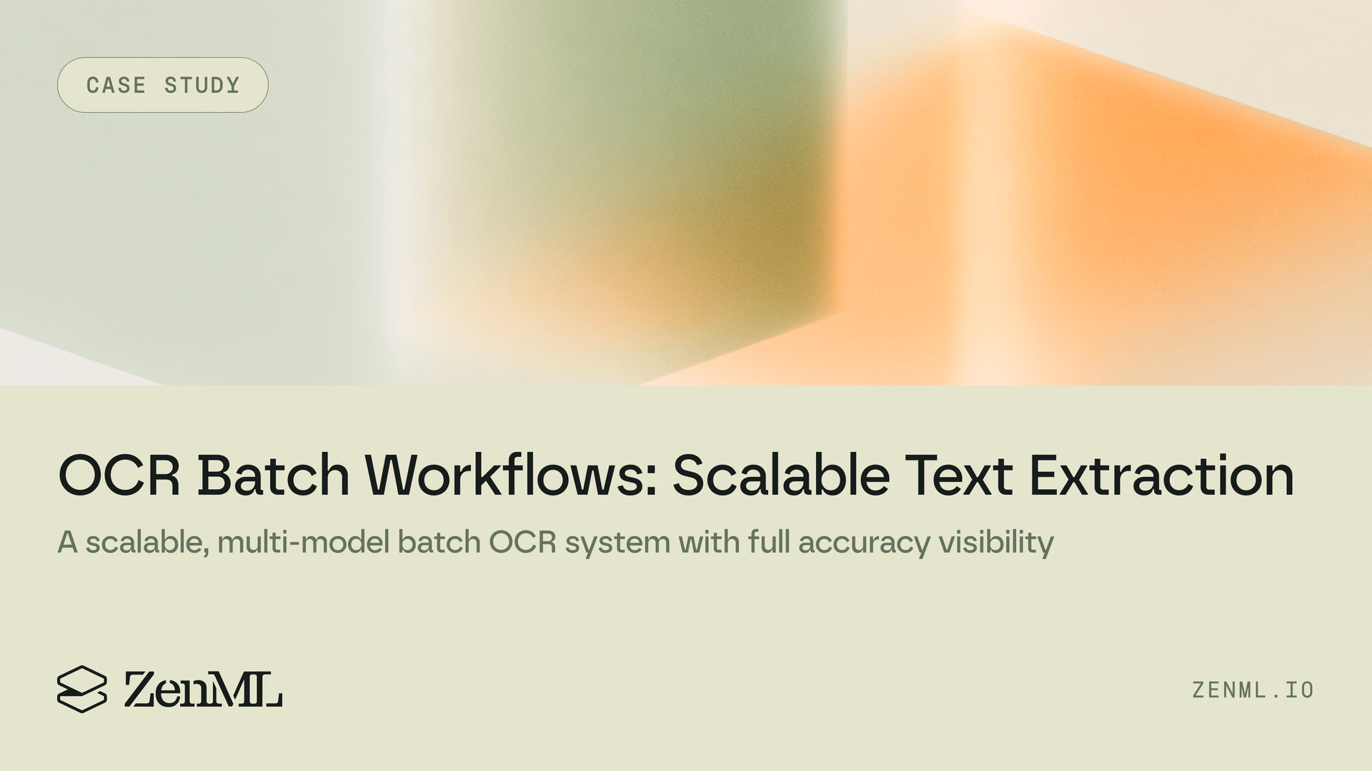 OCR Batch Workflows: Scalable Text Extraction with ZenML