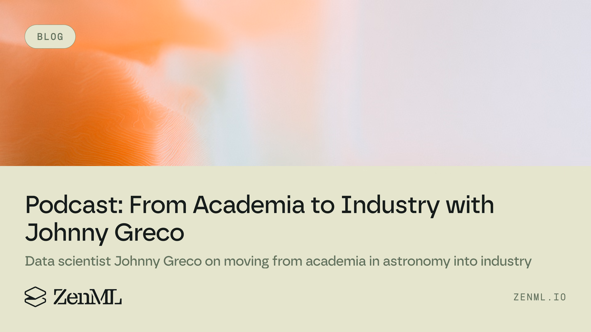 Podcast: From Academia to Industry with Johnny Greco
