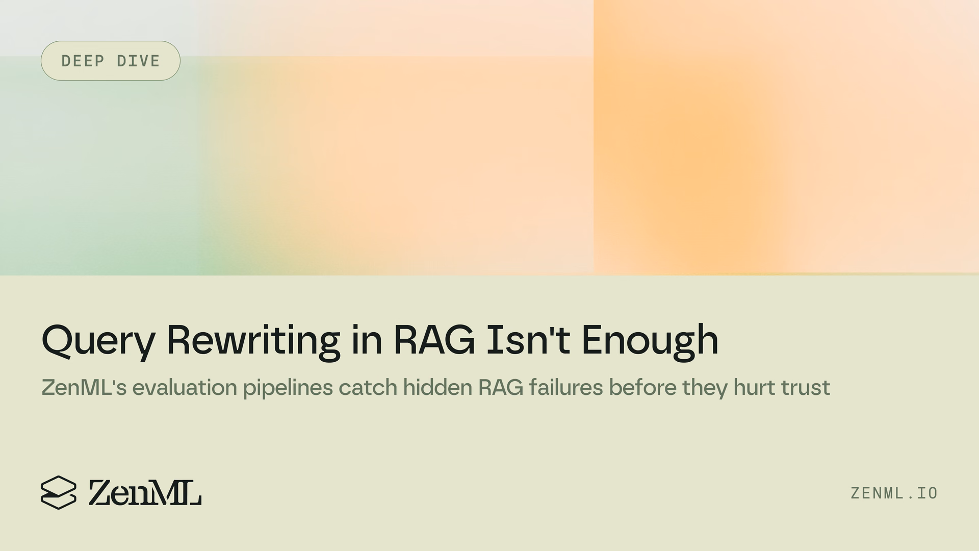 Query Rewriting in RAG Isn’t Enough: How ZenML’s Evaluation Pipelines Unlock Reliable AI