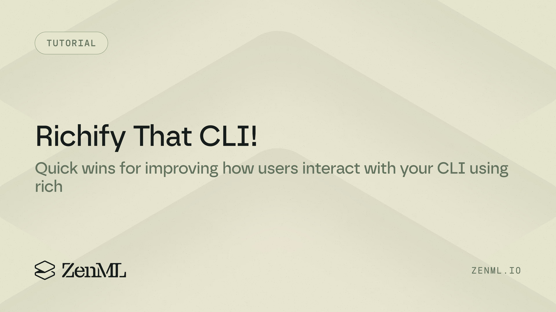 Richify that CLI!