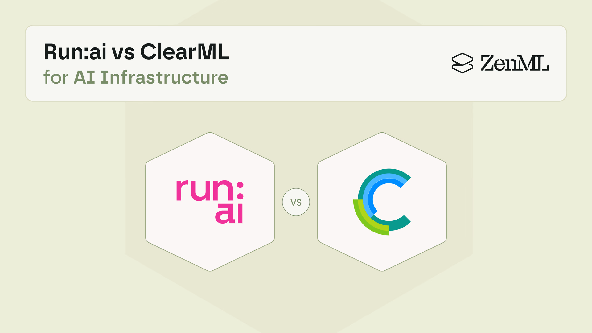 Run:ai vs ClearML comparison cover image