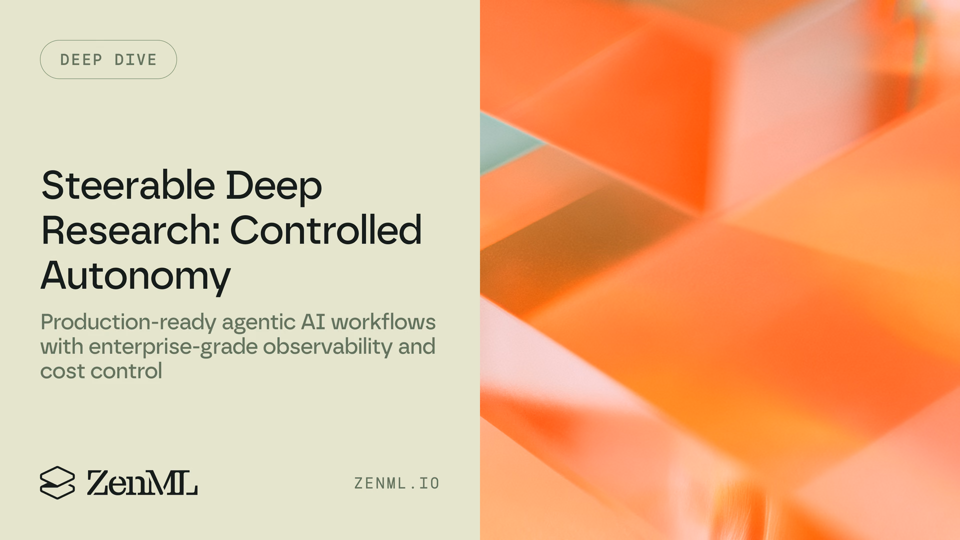 Steerable Deep Research: Building Production-Ready Agentic Workflows with Controlled Autonomy