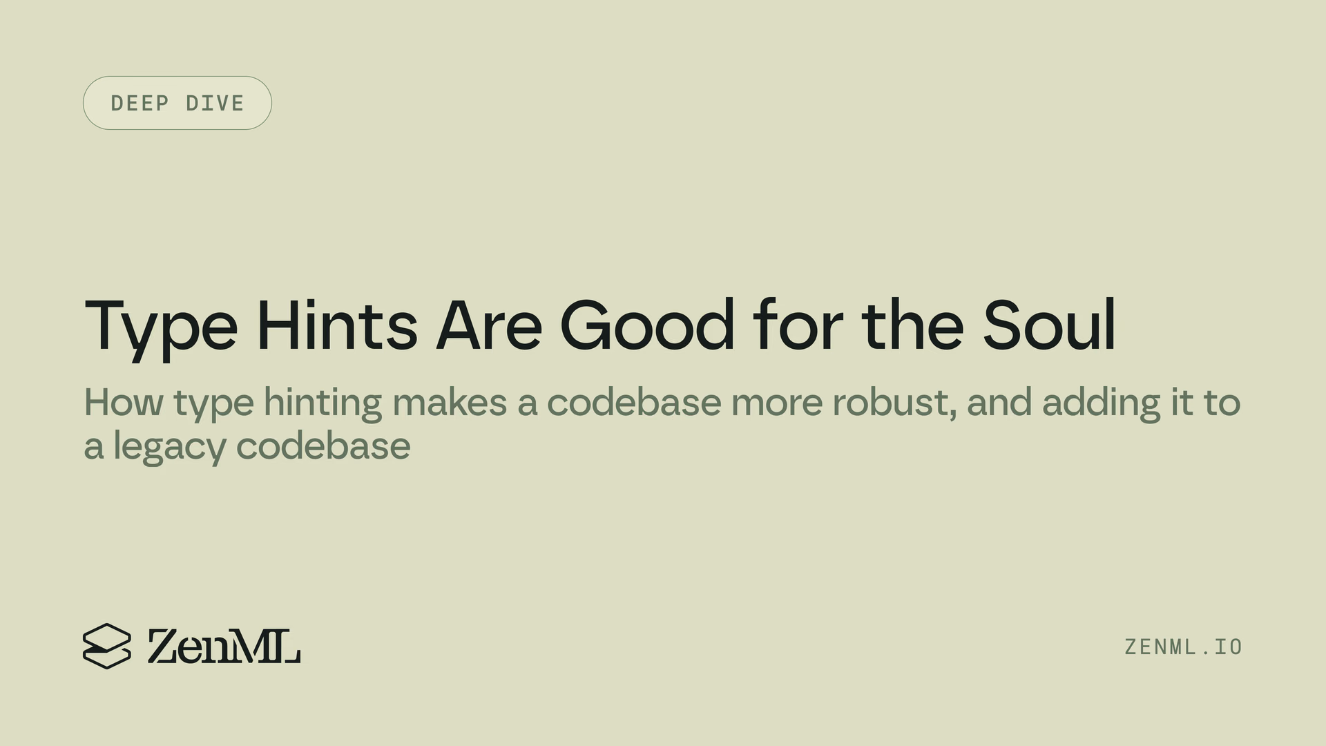 Type hints are good for the soul, or how we use mypy at ZenML