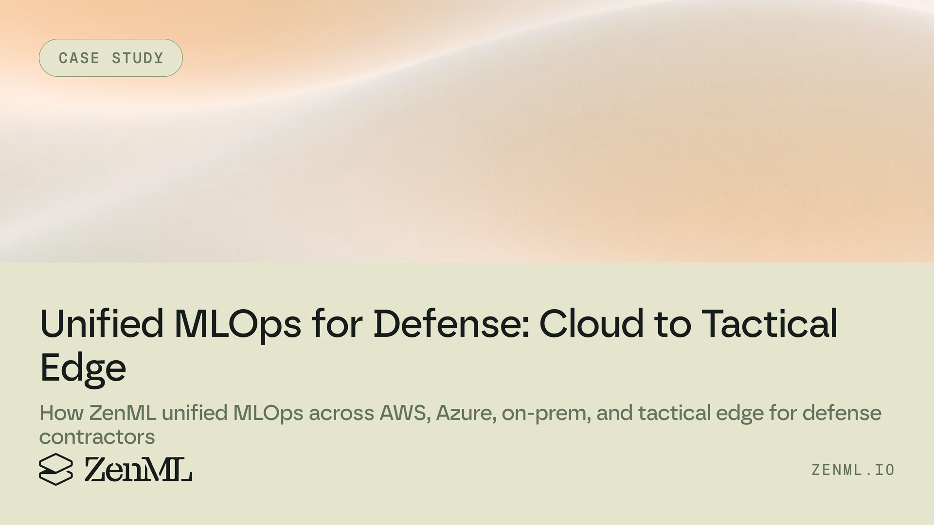 Unified MLOps for Defense: Bridging Cloud, On-Premises, and Tactical Edge AI
