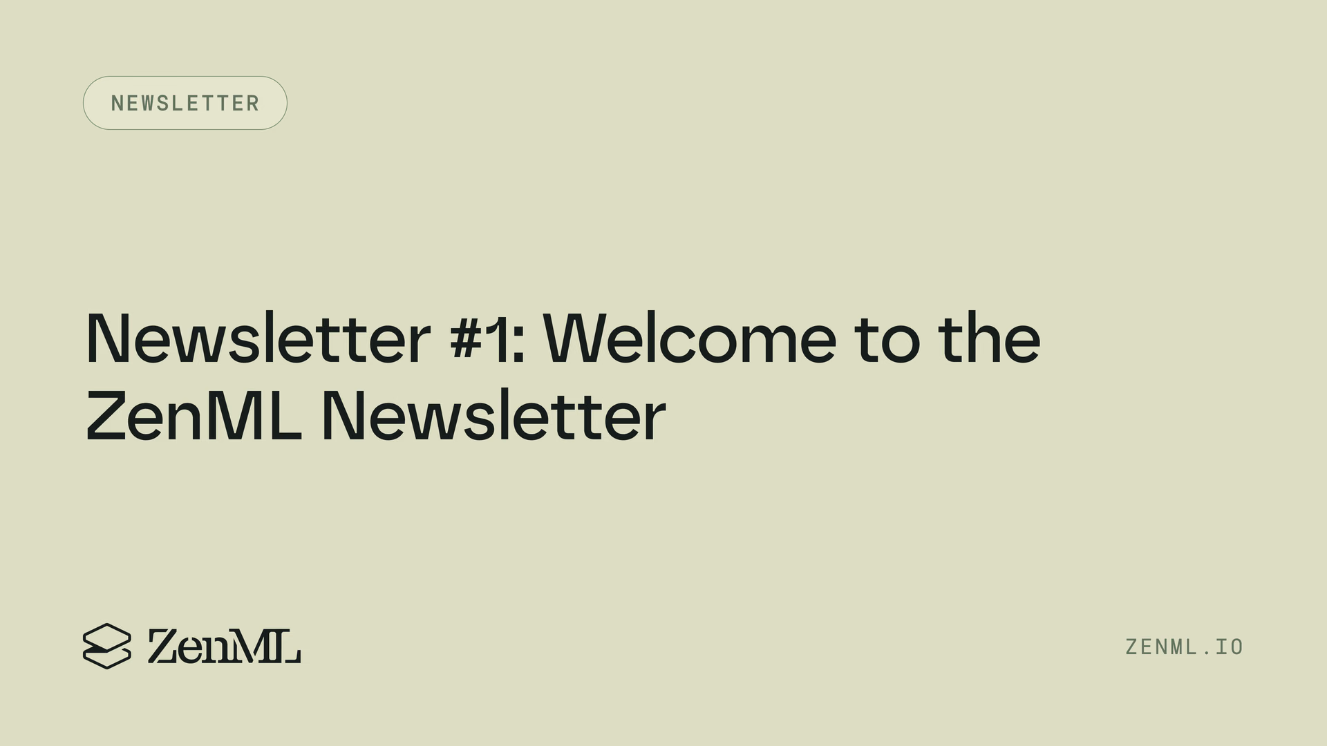 Newsletter Edition #1 - Welcome to the ZenML newsletter!