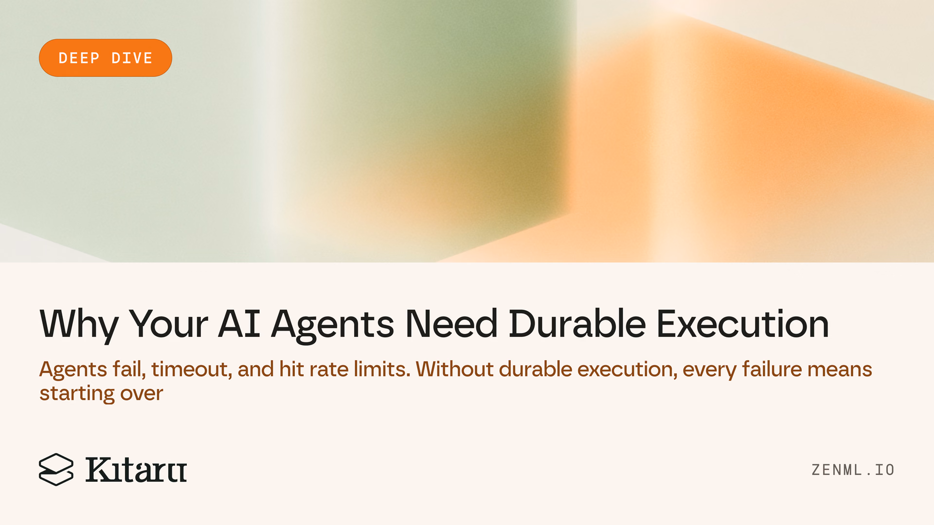 Why agents need durable execution