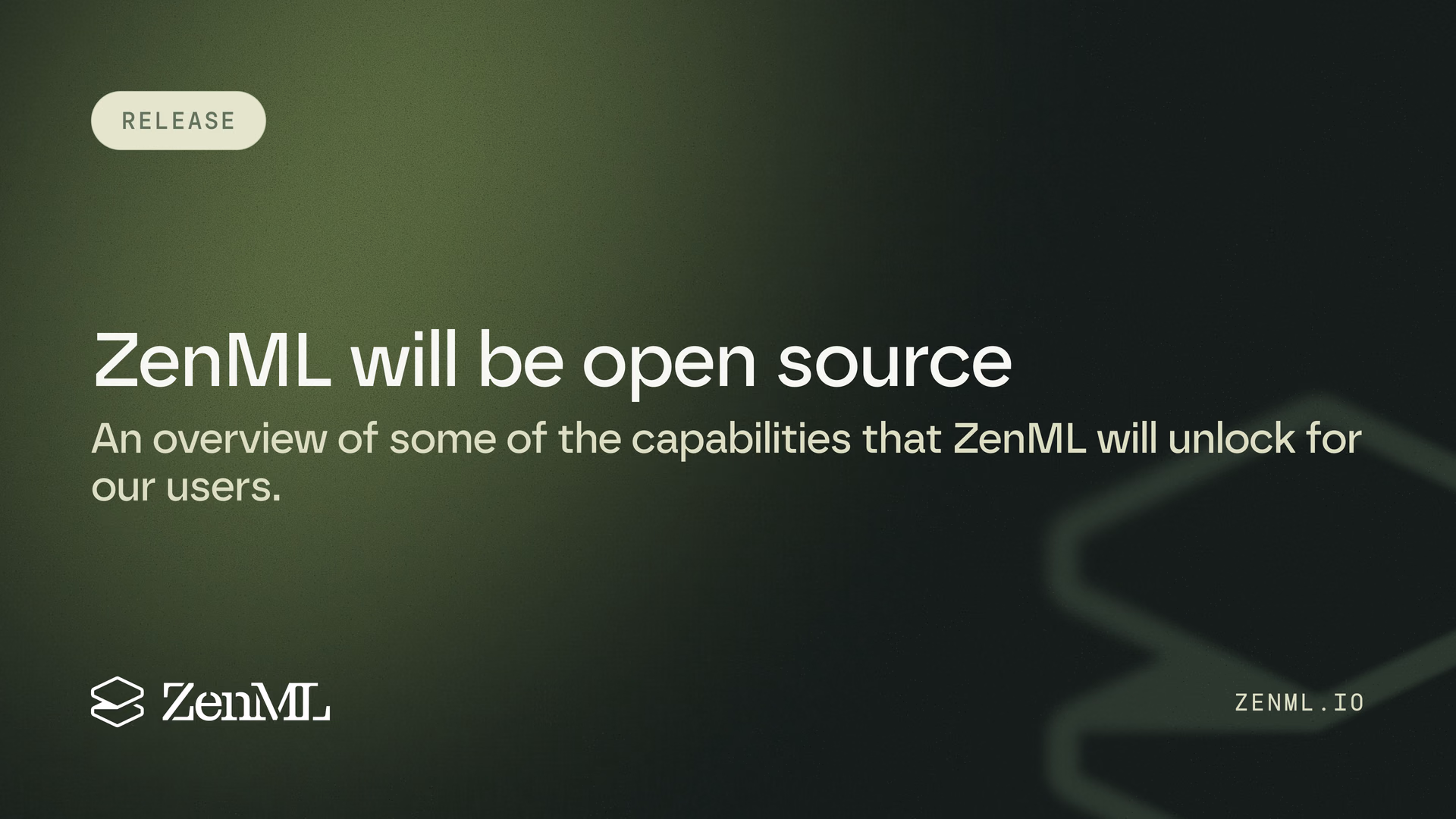 ZenML will be open source