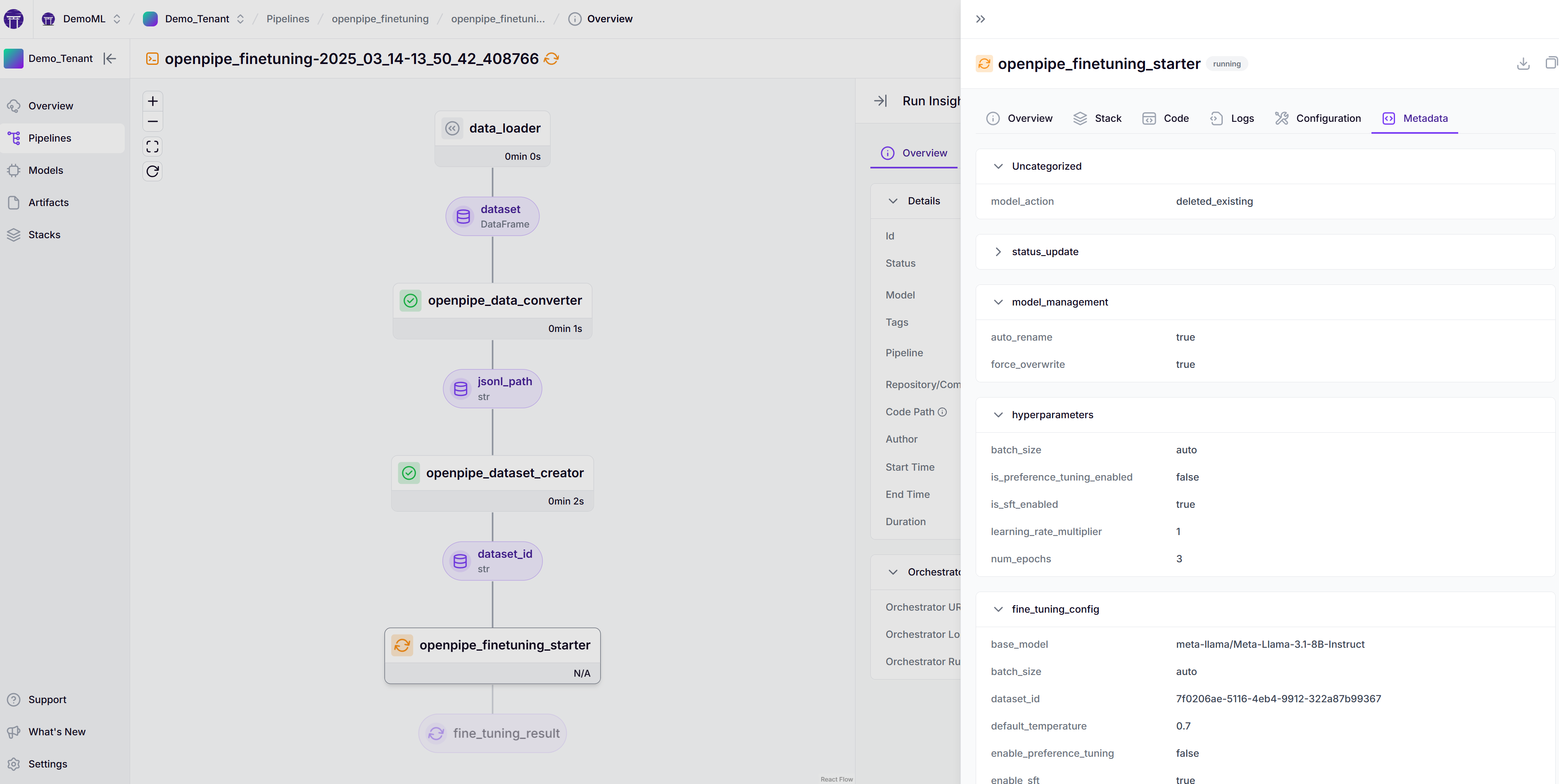 ZenML + OpenPipe Integration