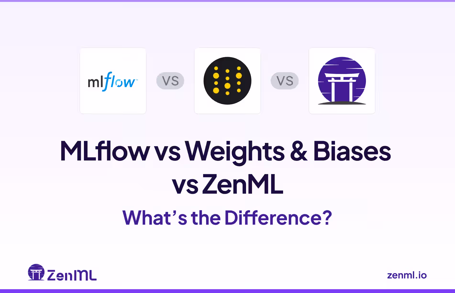 MLflow vs Weights & Biases vs ZenML: What’s the Difference?