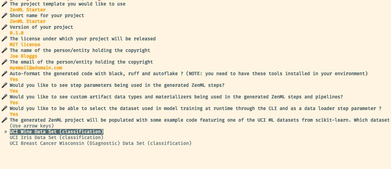 CLI questions