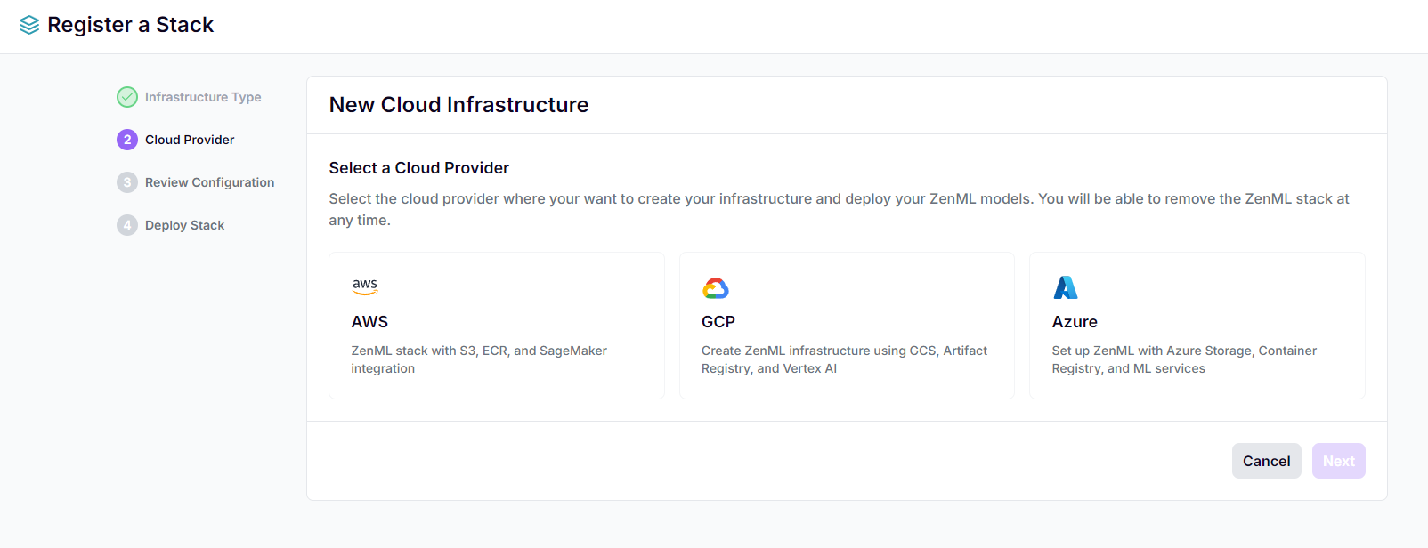 Microsoft Azure integration screenshot