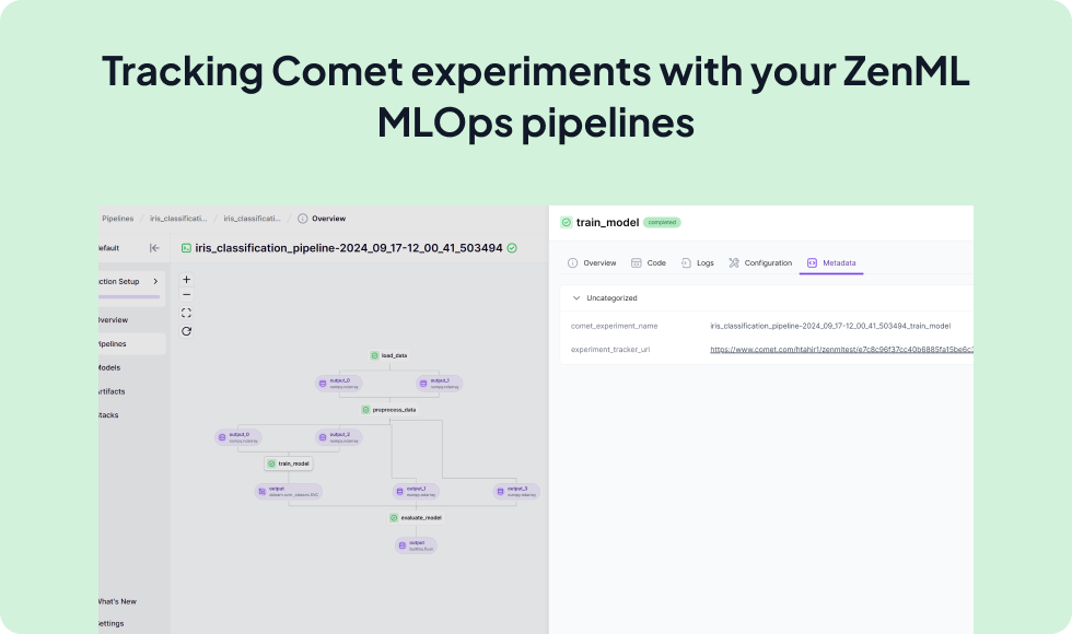 Comet integration screenshot